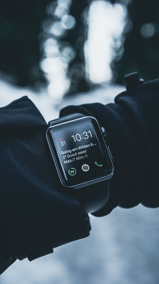 Lloyd Dirks German smart watch. Black rubber band.